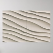 Uitzicht van de woestijn vanuit de lucht poster (Voorkant)