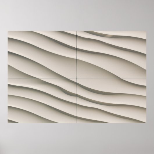 Uitzicht van de woestijn vanuit de lucht poster (Voorkant)