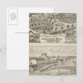 Uitzicht van de woonplaats Josephus Wolf Briefkaart (Voorkant / Achterkant)