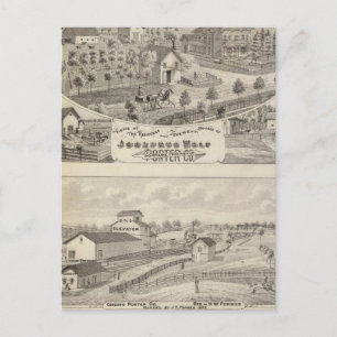 Uitzicht van de woonplaats Josephus Wolf Briefkaart