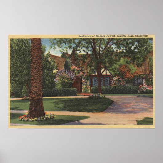 Uitzicht van de woonplaats van Eleanor Powell Poster (Voorkant)