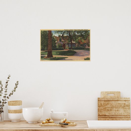 Uitzicht van de woonplaats van Eleanor Powell Poster (Keuken)