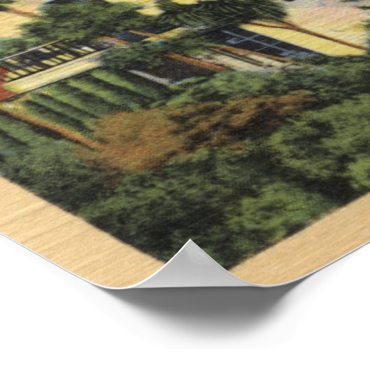 Uitzicht van de woonplaats van William Powell Poster (Hoek)