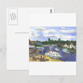 Uitzicht van de Wroxham Bridge Norfolk Broads Briefkaart (Voorkant / Achterkant)