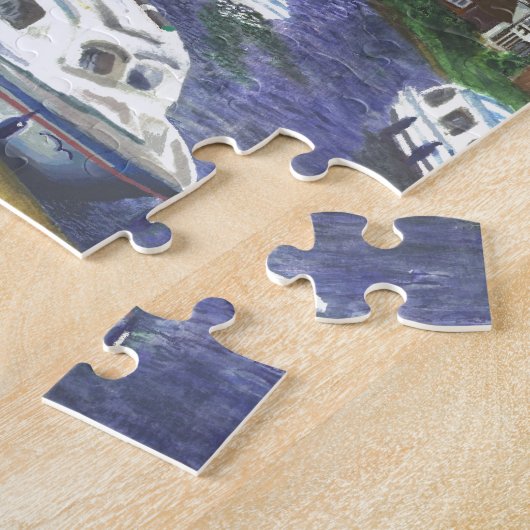 Uitzicht van de Wroxham Bridge Norfolk Broads Legpuzzel (Zijkant)