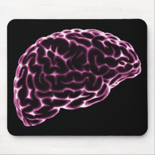 Uitzicht VAN DE X-RAY BRAIN ZIJDE PINK Muismat
