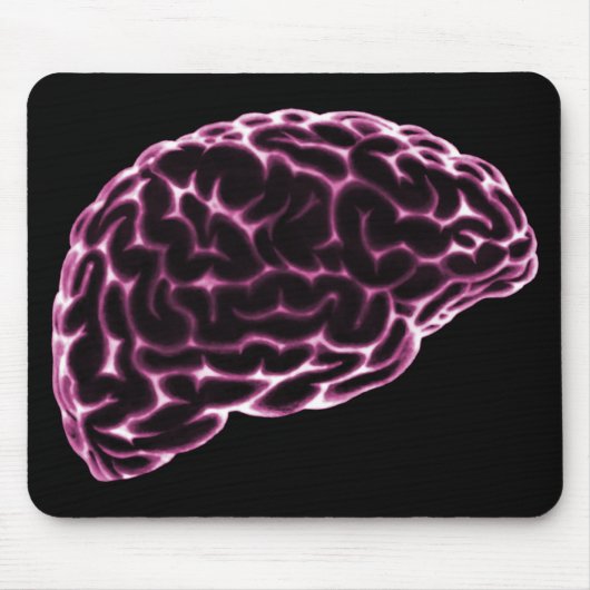 Uitzicht VAN DE X-RAY BRAIN ZIJDE PINK Muismat (Voorkant)