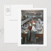 Uitzicht van de zalmkankerij briefkaart (Voorkant / Achterkant)