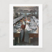 Uitzicht van de zalmkankerij briefkaart (Voorkant)