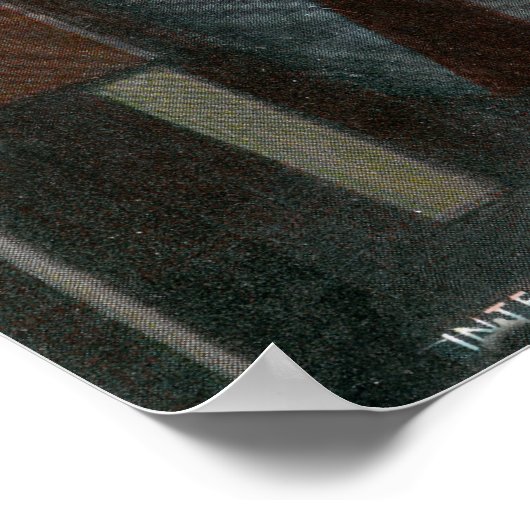 Uitzicht van de zalmkankerij poster (Hoek)