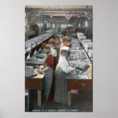 Uitzicht van de zalmkankerij poster (Voorkant)