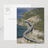 Uitzicht van de Zee Cliff Bridge bij Wollongong; Briefkaart (Voorkant / Achterkant)