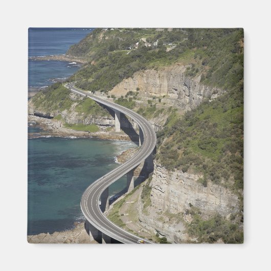 Uitzicht van de Zee Cliff Bridge bij Wollongong; Magneet (Voorkant)