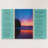 Uitzicht van de zee van de diepzeezonsopgang van d legpuzzel (Horizontaal)