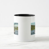 Uitzicht van de Zeemeermin van de Mist Boat 2 Mok (Midden)