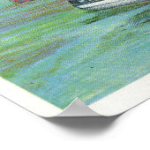 Uitzicht van de Zeemeermin van de Mist Boat Poster (Hoek)