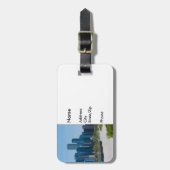 Uitzicht van de zeepier bagagelabel (Voorkant verticaal)