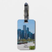 Uitzicht van de zeepier bagagelabel (Achterkant verticaal)