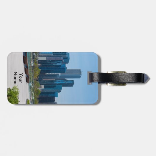 Uitzicht van de zeepier bagagelabel (Achterkant horizontaal)