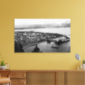Uitzicht van de zeug, Alaska van de luchtfoto Canvas Afdruk (Insitu (Woonkamer))