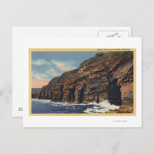 Uitzicht van de Zeven grotten Briefkaart (Voorkant / Achterkant)