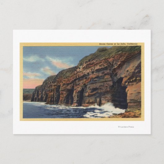 Uitzicht van de Zeven grotten Briefkaart (Voorkant)