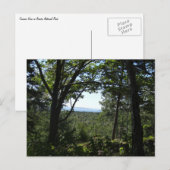 Uitzicht van de zomer in het natuurpark Acadia Briefkaart (Voorkant / Achterkant)