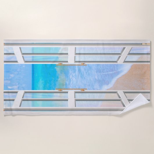 Uitzicht van de zomer strandlaken (Voorkant)