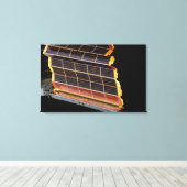 Uitzicht van de zonnepanelen canvas afdruk (Insitu (Houten vloer))