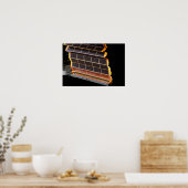 Uitzicht van de zonnepanelen poster (Keuken)