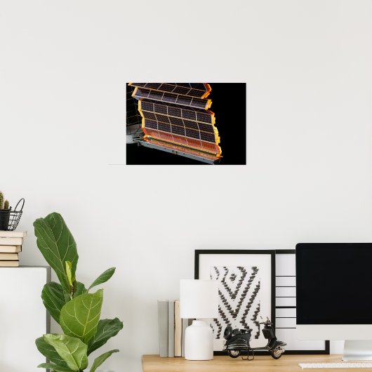 Uitzicht van de zonnepanelen poster (Thuiskantoor)