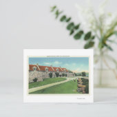 Uitzicht van de ZuidBarracks van de vlag Briefkaart (Staand voorkant)