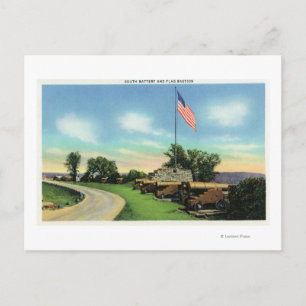 Uitzicht van de Zuidelijke Batterij en de Vlagbass Briefkaart