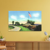 Uitzicht van de Zuidelijke Batterij en de Vlagbass Canvas Afdruk (Insitu (Woonkamer))