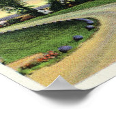 Uitzicht van de Zuidelijke Batterij en de Vlagbass Poster (Hoek)