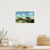 Uitzicht van de Zuidelijke Batterij en de Vlagbass Poster (Keuken)