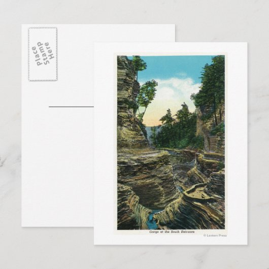 Uitzicht van de Zuidelijke Entrance Gorge Briefkaart (Voorkant / Achterkant)