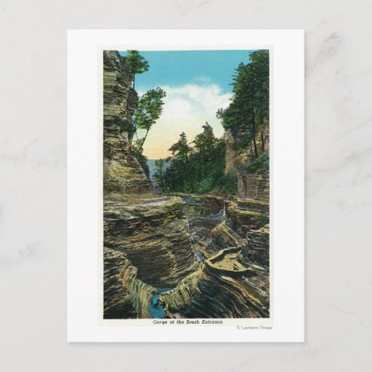 Uitzicht van de Zuidelijke Entrance Gorge Briefkaart (Voorkant)