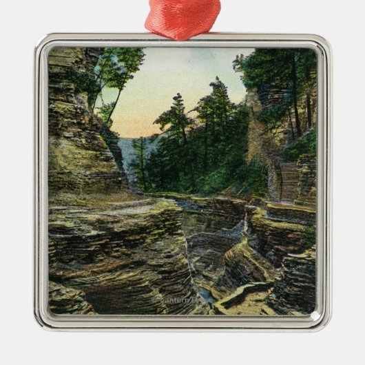 Uitzicht van de Zuidelijke Entrance Gorge Metalen Ornament (Voorkant)