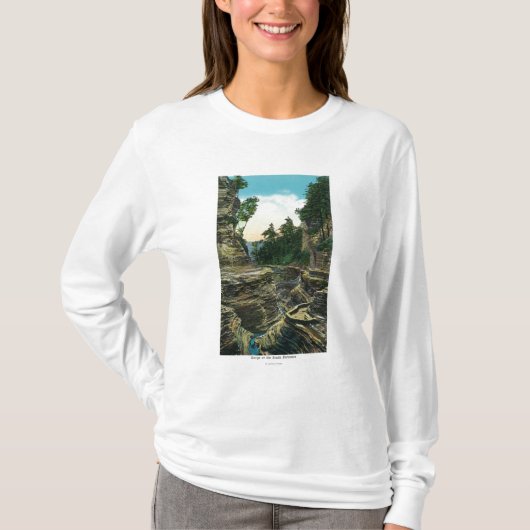Uitzicht van de Zuidelijke Entrance Gorge T-shirt (Voorkant)