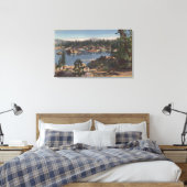 Uitzicht van de zuidkust van Boulder Bay Canvas Afdruk (Insitu (Slaapkamer))