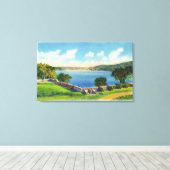 Uitzicht van de Zuidmuur Canvas Afdruk (Insitu (Houten vloer))