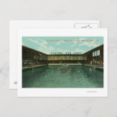 Uitzicht van de zwembad briefkaart (Voorkant / Achterkant)