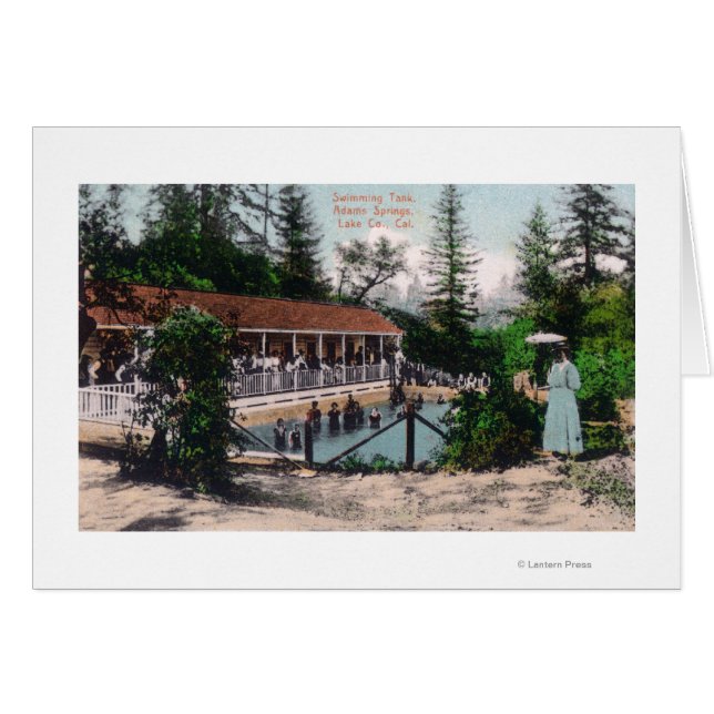 Uitzicht van de zwembad, CA (Voorkant Horizontaal)