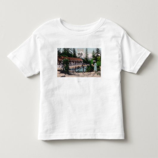 Uitzicht van de zwembad, CA Kinder Shirts (Voorkant)