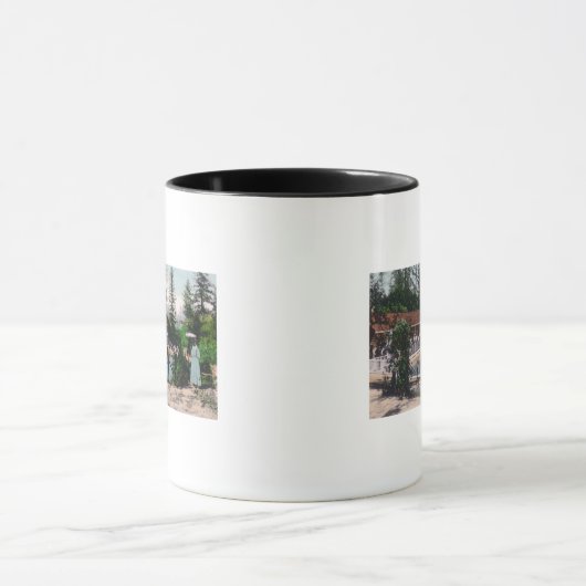 Uitzicht van de zwembad, CA Mok (Midden)