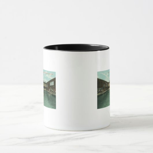 Uitzicht van de zwembad mok (Midden)