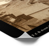 Uitzicht van Deadwood uit Engleside SD 1888 Poster (Hoek)