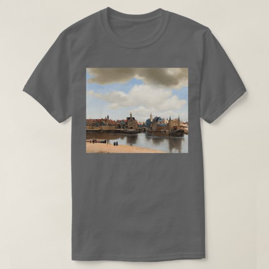 Uitzicht van Delft 1661 Johannes Vermeer T-shirt (Design voorkant)