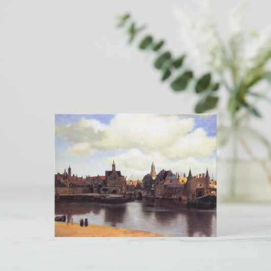 Uitzicht van Delft Briefkaart (Staand voorkant)